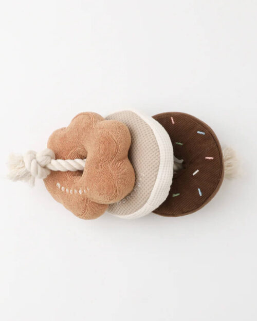 plüsch donut hundespielzeug set
