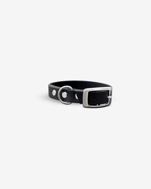 biothane hundehalsband schwarz