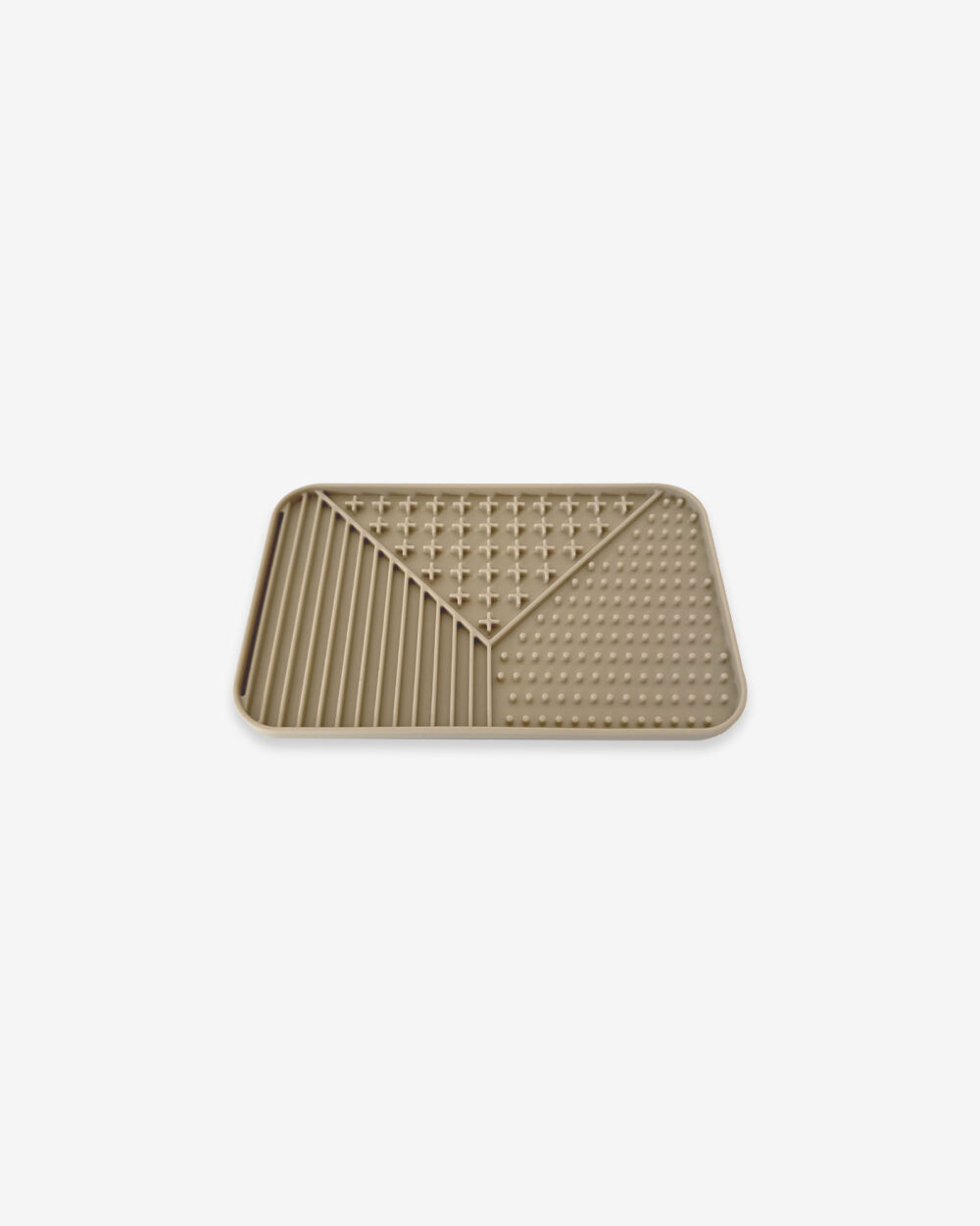 schleckmatte mit saugnäpfe beige