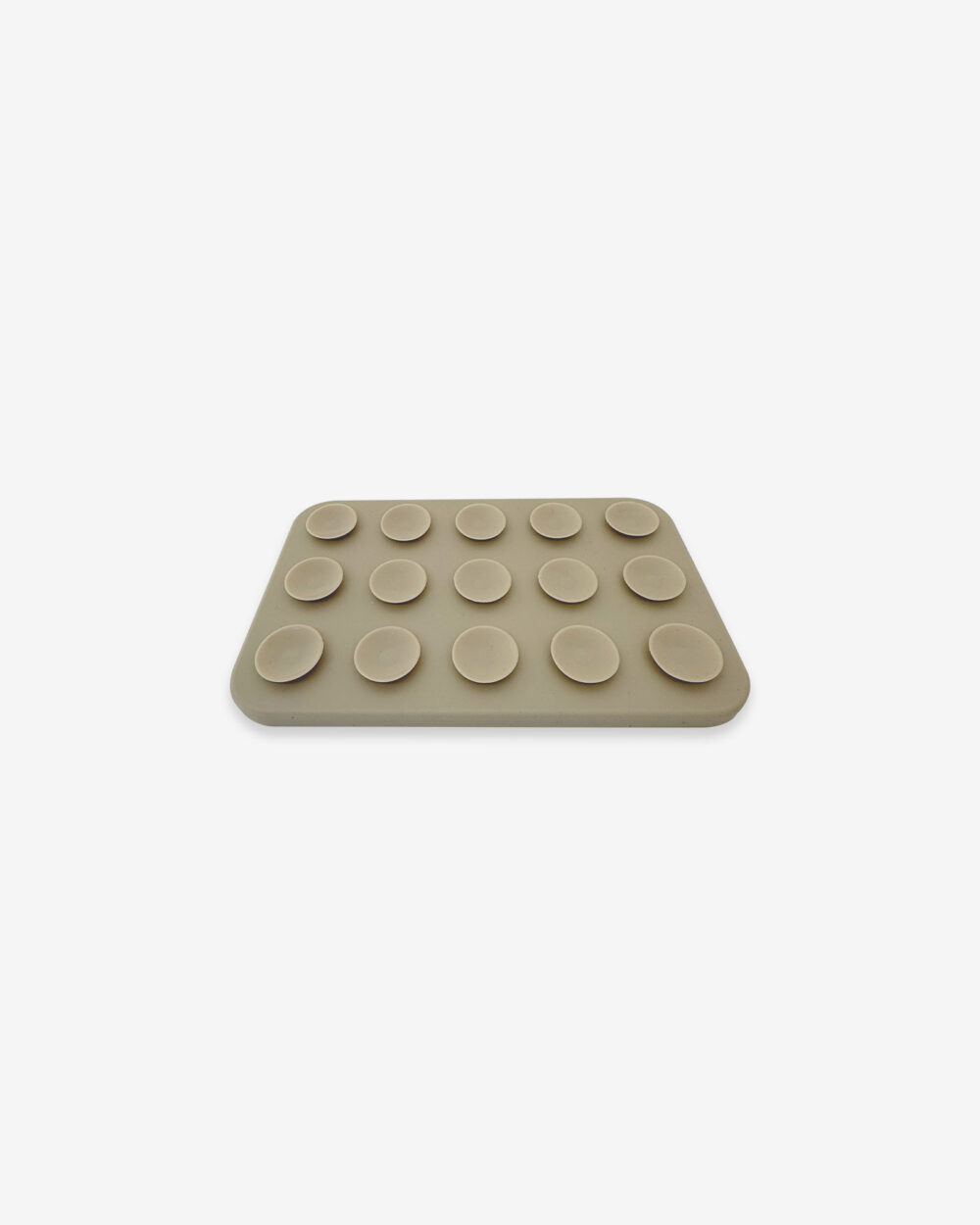 schleckmatte mit saugnäpfe beige