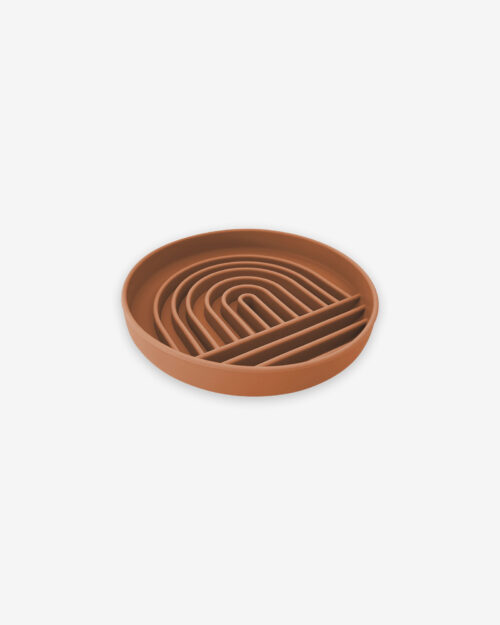 rainbow anti-schling napf für hunde terracotta